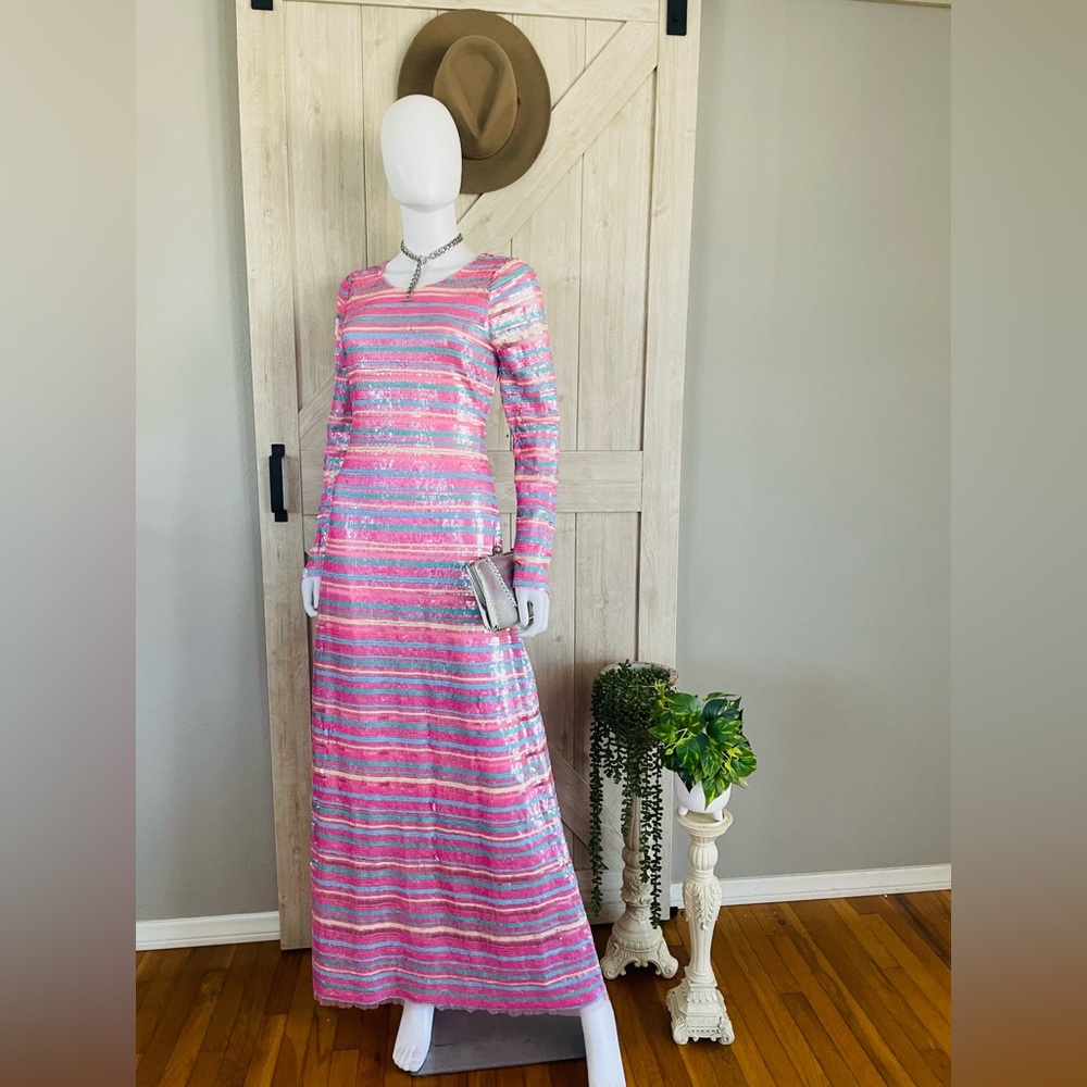 LoveShackFancy Avalyn Sequin Gown